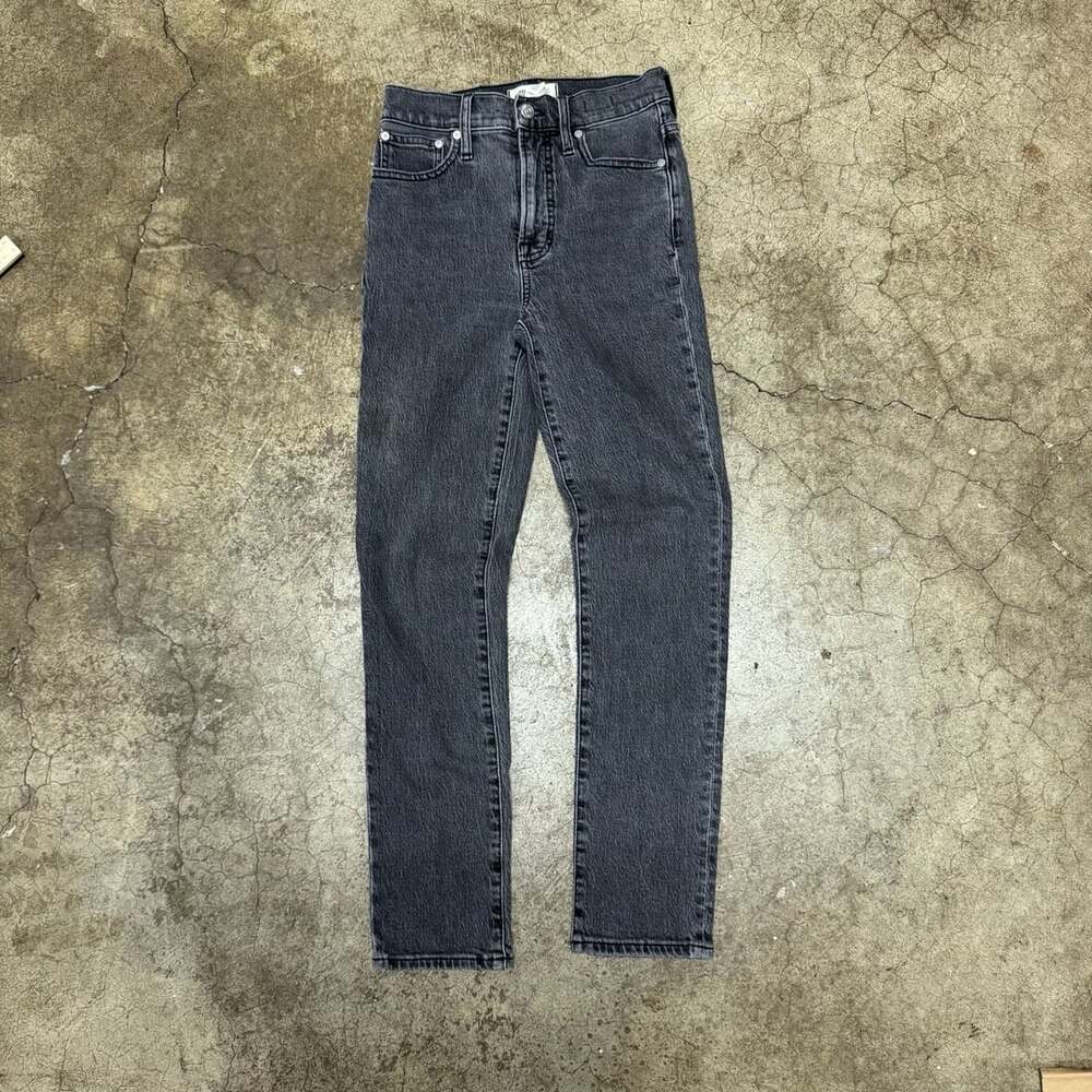 Madewell The Perfect Vintage Jean Black Washed Denim Slim Tapered